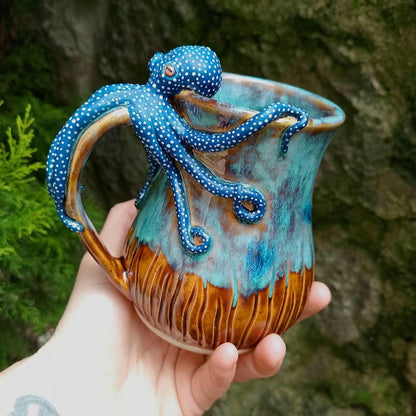 Last 4 hours 60% OFF - 🐙2025 New Handmade Octopus Mug - 🎁Buy 2 Save $8