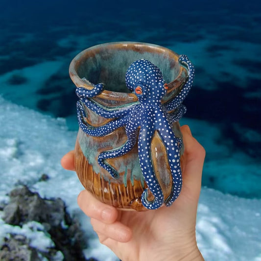 Last 4 hours 60% OFF - 🐙2025 New Handmade Octopus Mug - 🎁Buy 2 Save $8