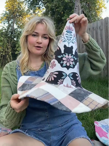 🔥Last Day 49% OFF - The Quilted Witch Hat | Handcrafted Folk Art Hat--BUY 2 FREE SHIPPING